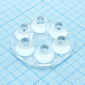 C11807_ANNA-40-6-W - Круглая групповая линза под 6светодиодов, ~30°, D=40 mm   H=10,7 mm