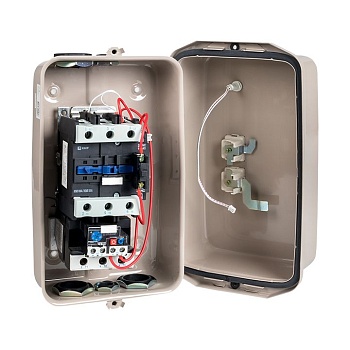 Пускатель в корпусе IP65 КМЭ 80А 230В с РТЭ Ir-63-80А и индик. PROxima ctrp-r-80-230v-led