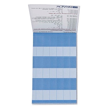 brd35554 - PWS-PK-14 кабельные маркеры, материал-самоламинирующийся винил В-292, цвет-белый, размер 38,1ммх12,7мм, 180 шт/упак.