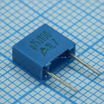 B32529C1154J - Конденсатор металлоплёночный полиэтилентерефталатный 0.15мкФ 100В ±5% (7.3х3х6.5мм) шаг выводов 5мм 125°С автомобильного применения россыпь