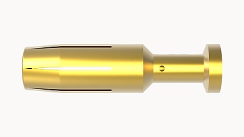 Розеточный обжимной контакт (Au) 40A-GF-6.0 - Розеточный обжимной контакт, номинальный ток: 40A, номинальное сечение: 6,0 мм кв., тип покрытия контактов: золото