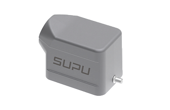 Крышка разъема S6B-SE-2B-M20 - Крышка разъема на кабель, типоразмер 6B, стандартное исполнение, без уплотнителя, 1 отверстие с резьбой для кабельных вводов M20x1,5, с боковым расположением, без защелки (упоры под одну защелку), материал корпуса: алюминиев