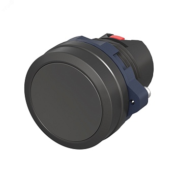 Головка кнопки плоская без фиксации, черная M22P-FMBLP