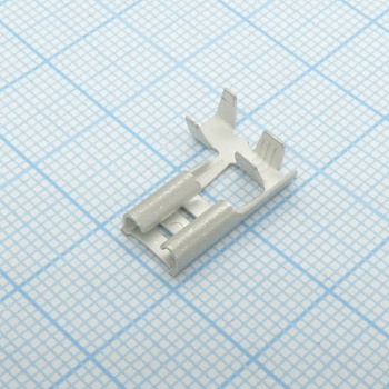 180464-2 - Клемма быстрого соединения 6.35мм серия 250 FASTON под обжим 13AWG