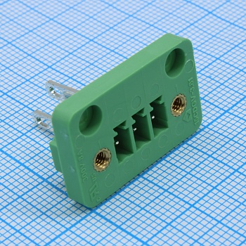 15CDGV-3.81-03P-14-00A(H) - Разъемный клеммный блок на панель, 3 контакта. Серия 15CDGV-3.81