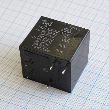 TR91-220VAC-SC-C-R - мощное 220VAC, 20A, 1переключение