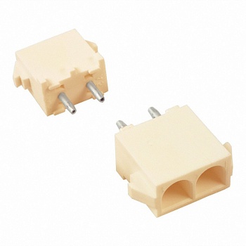 350759-4 - Разъем питания типа провод-плата, вертикальный, Серия Universal MATE-N-LOK, 2 контакта, штекер, 6,35 мм