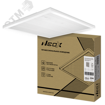 Светильник светодиодный ДВО-02 3665-ПРИЗМА 36Вт 6500К 4020лм 230В 110лм/Вт 595х595х19 универс. панель 4690612038179