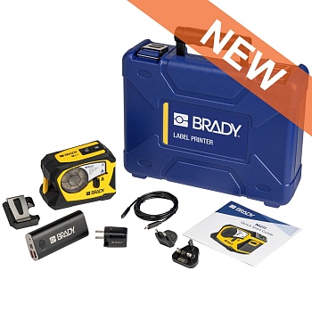 brd170390 - Принтер BRADY M211-KIT-EU-UK-US. Комплект портативный принтер M211 в жестком кейсе. В компл.: Принтер M211, жесткий кейс, M21-750-499, краткое руководство пользователя, шнур питания переменного тока с вилками ЕС, Великобритании и США, Зажим дл