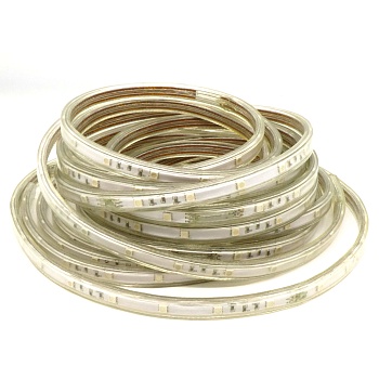 LED-лента 5050 RGB/30 чипов/1м/220V/IP68 - в силиконовой оболочке / RGB / 30 чип диодов 5050 на метр / потребляемая мощность 7.2 Вт/м / IP68 /