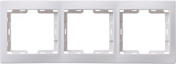 Рамка 3-м Кварта РГ-3-КБ горизонт. бел. EMK30-K01-DM