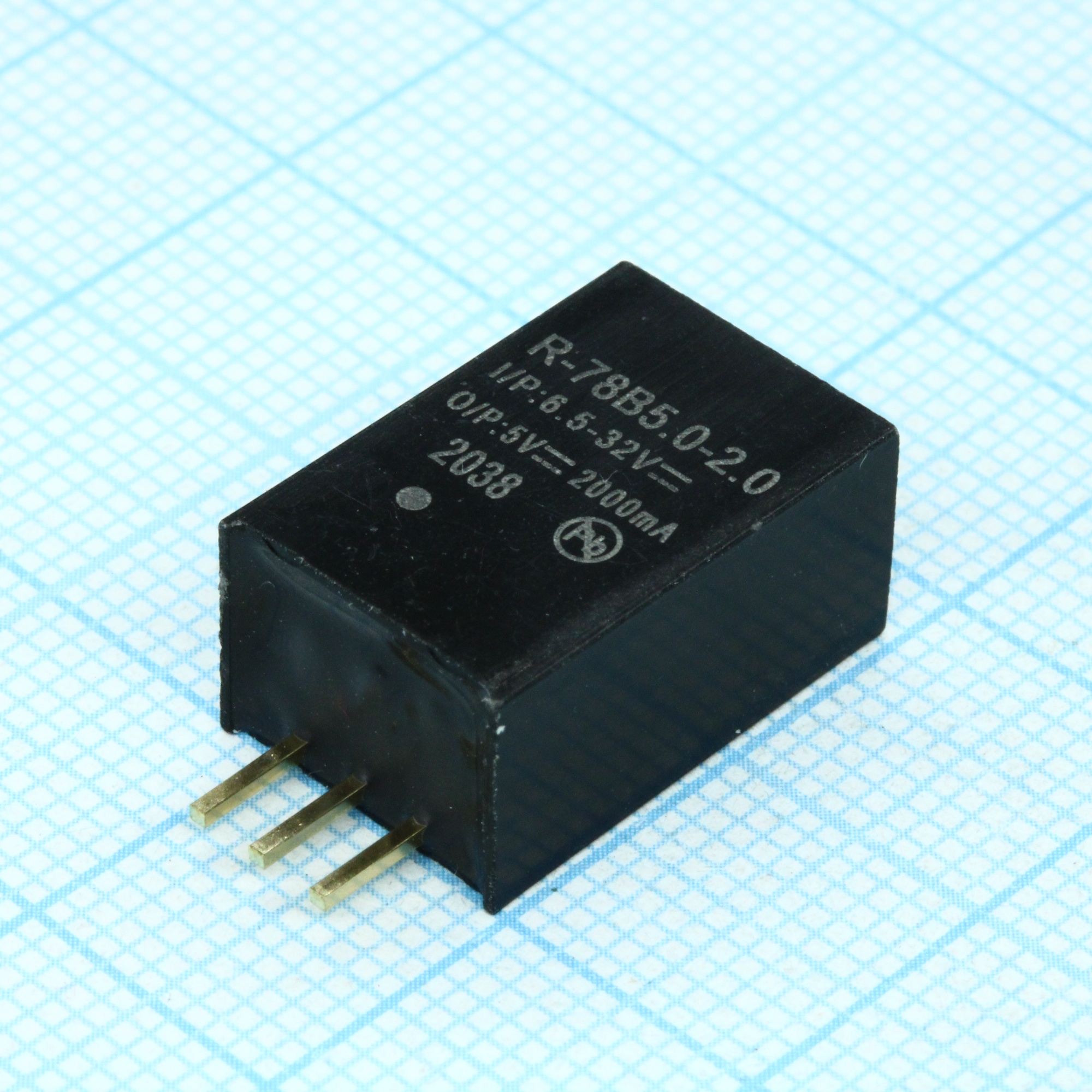 R-78B5.0-2.0 - Преобразователь DC/DC, на печатную плату вход 24В выход 5В 2А 3-Pin SIP модульный туба