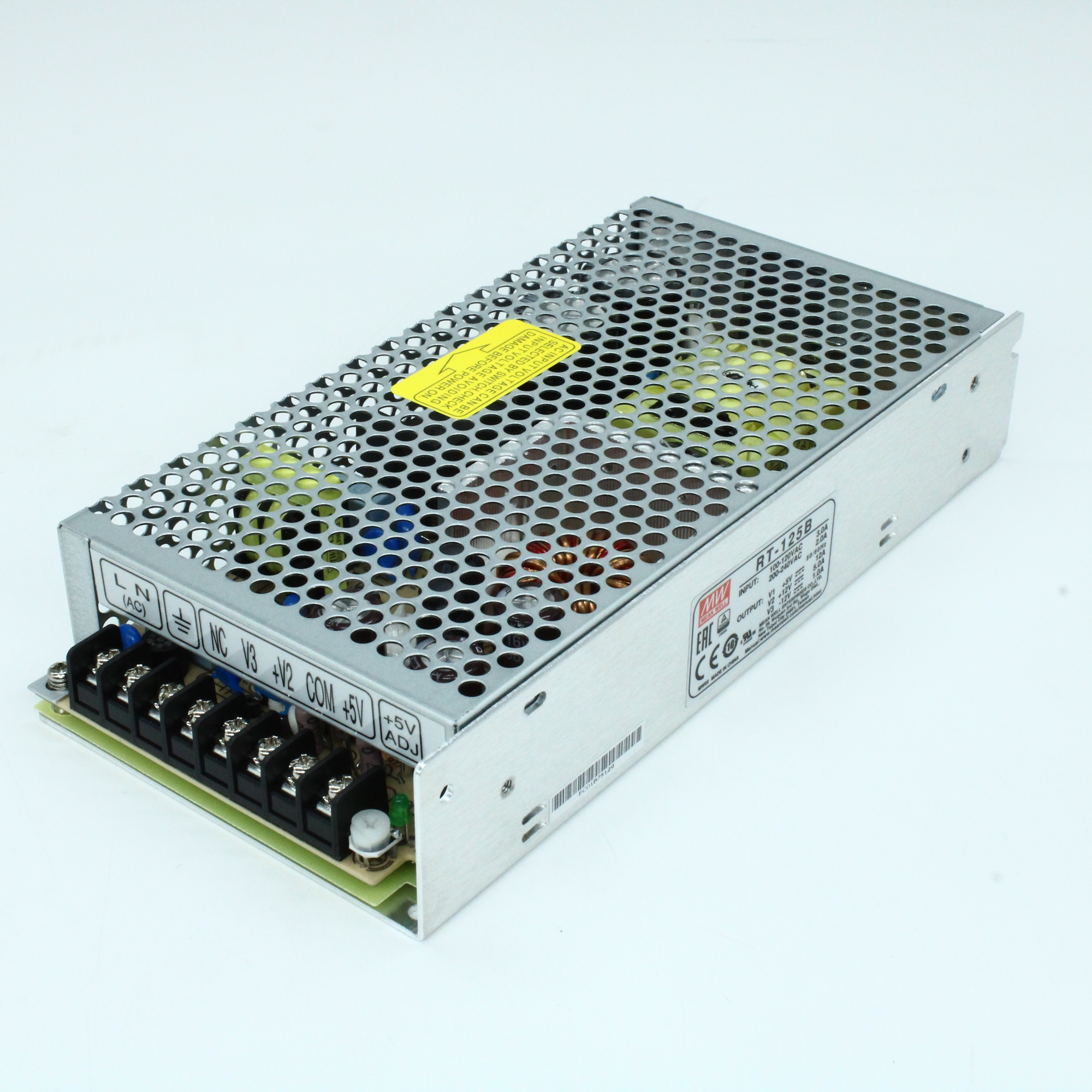 RT-125B - Преобразователь AC/DC строенный выход 5В/12В/-12В 12A/5A/1A 132Вт 8-выводов