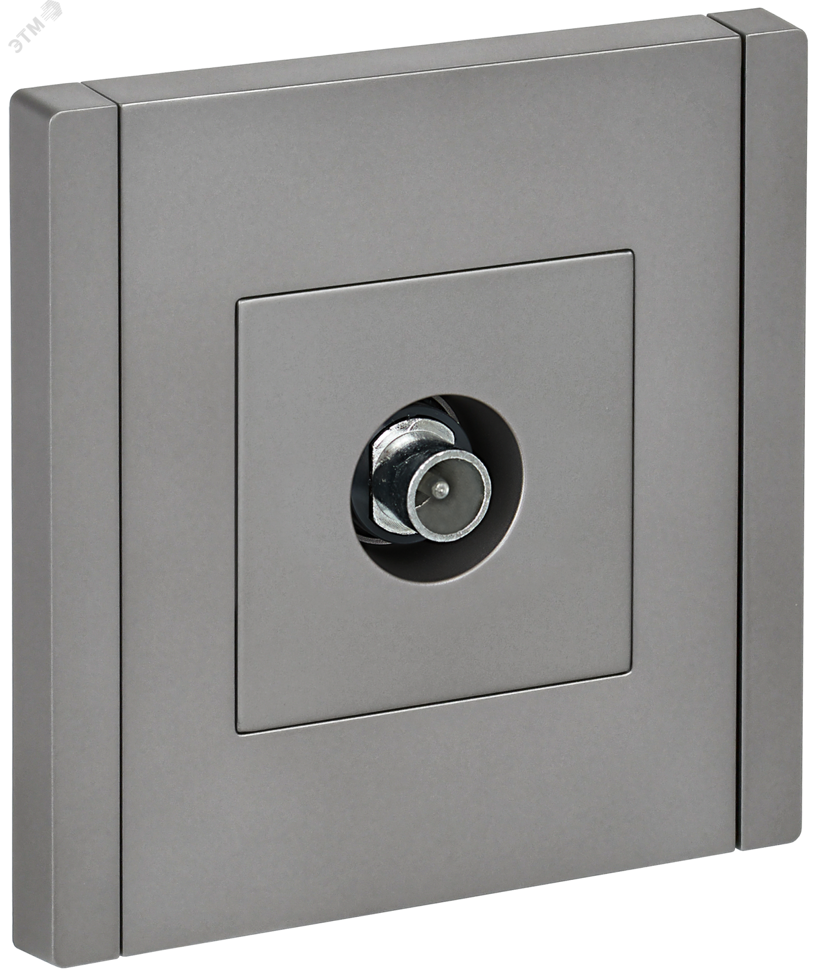 FORTE&PIANO Розетка TV проходная FP529 сталь IEK FP-A10-P-K46