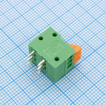 GT141R-2.54-03P-14-00 - Нажимной безвинтовой клеммный блок 3 контакта. Зажим типа торцевой контакт. Серия DG141R-2.54