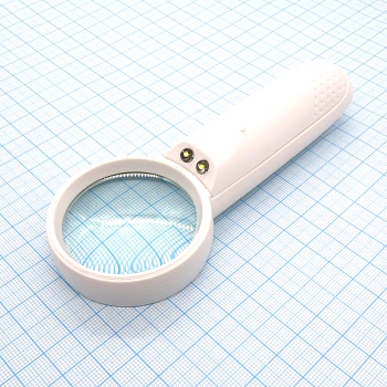 Линза х 5 ручная с подсветкой - Линза х 5 ручная с подсветкой