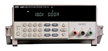 АКИП-1119 - Источник питания постоянного тока 90Вт, 1 канал 0-18В/5А, дискретность  10мВ/ 10мА