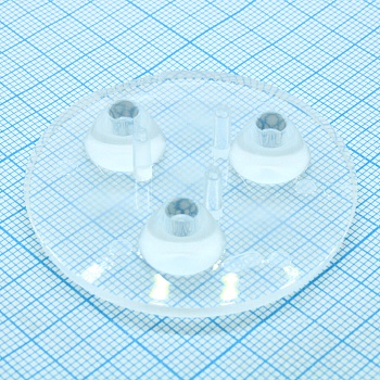 C11607_ANNA-50-3-M - Круглая групповая линза под 3светодиода, ~20°, D=50 mm   H=10,7 mm