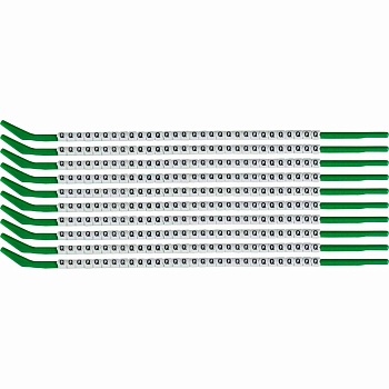 brd133176 - SCN-09-Q клипсы белые, 300шт/упак, для провода 2,5-3,0мм диаметра, легенда Q