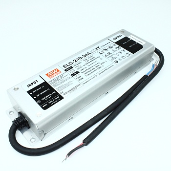 ELG-240-24A-3Y - Источник электропитания светодиодов класс IP65 240Вт 24В/10A стабилизация тока и напряжения с проводом заземления