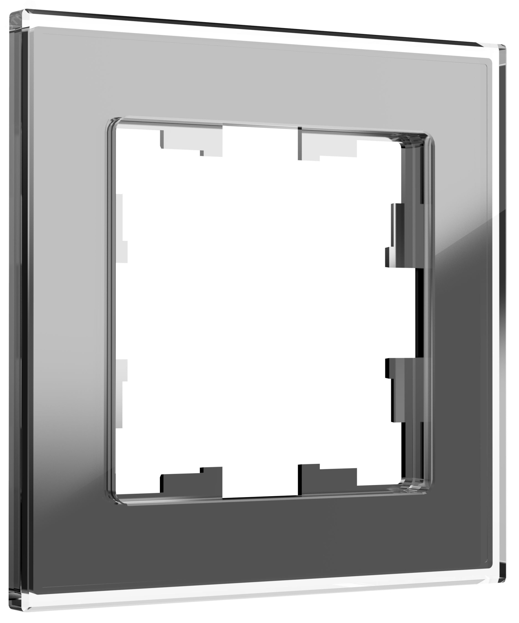 Рамка 1-м BRITE РУ-1-2-БрСе стекло сер. BR-M12-G-K03