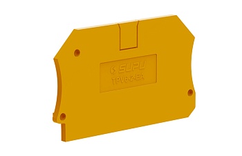 Торцевая крышка TPV6-2-OG-EA - Торцевая крышка для клемм TPV6-2…, цвет: оранжевый