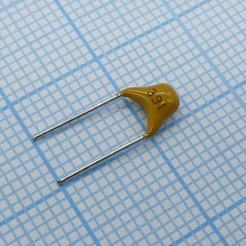 TS170R1H391JSBNB0R - Конденсатор керамический многослойный 390пФ 50В NPO ±5% радиальный 5.08мм 125°C россыпь