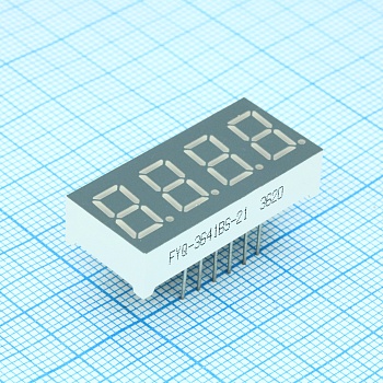 FYQ-3641BS-21 - 4-х разрядный индикатор 9,2мм/красный/660нм/15-20мкд/ОА