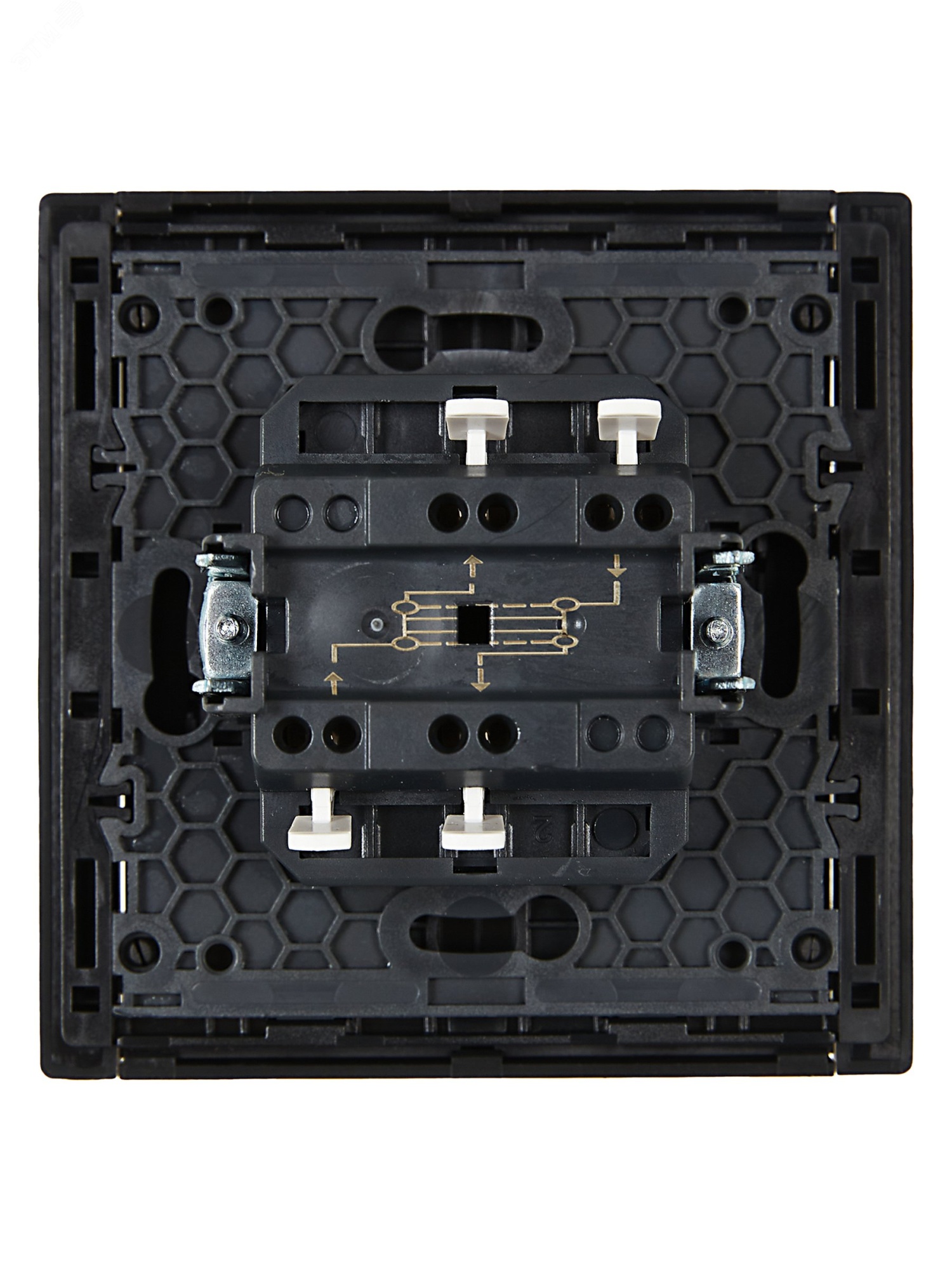 FORTE&PIANO Выключатель 1-клавишный перекрестный 10А FP112 черный IEK FP-V13-0-10-1-K02