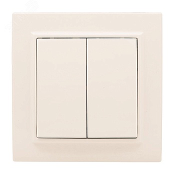 Выключатель 2-кл. СП 10А бежевый Минск ERV10-023-20