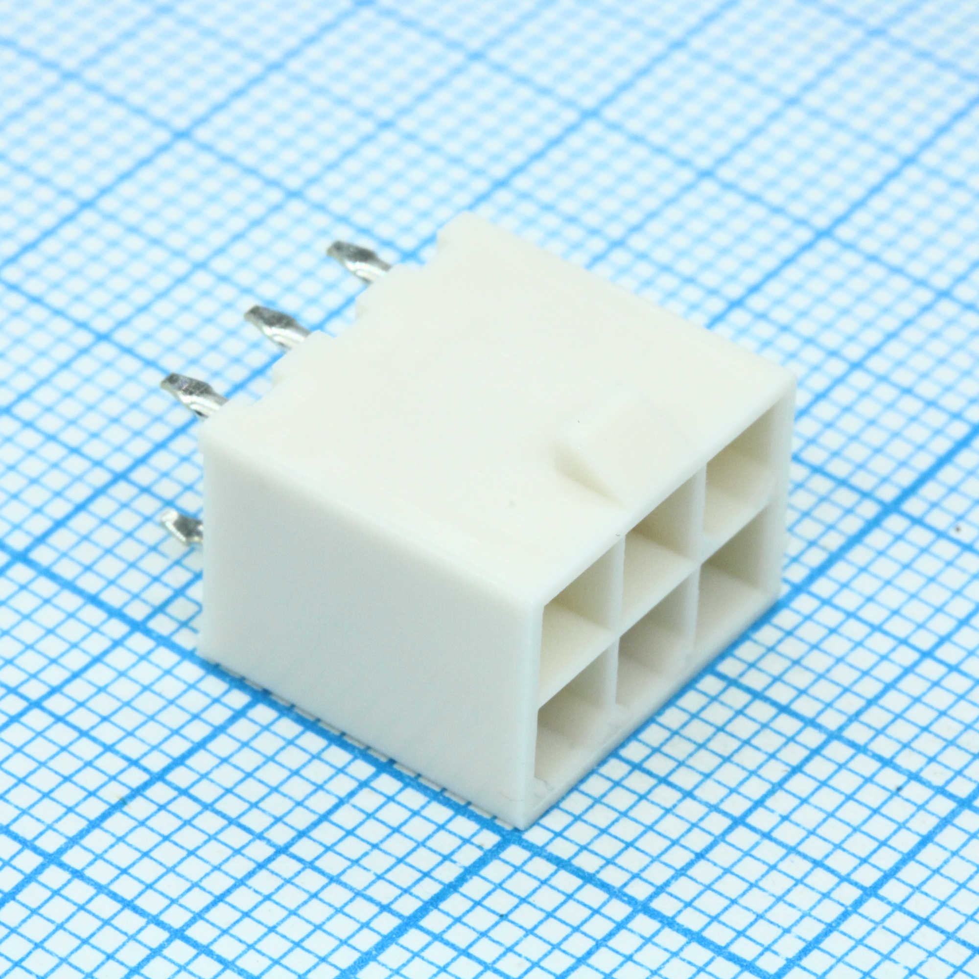 39288060 - Разъем типа провод-плата, 4.2 мм, 6 контакт(-ов), Штыревой Разъем, Серия Mini-Fit монтаж в отверстие