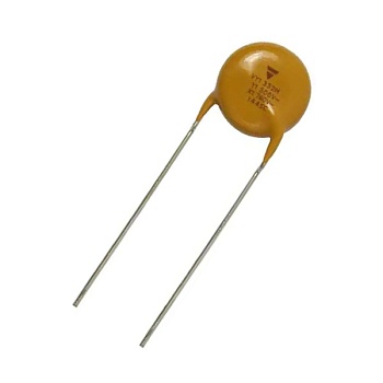 VY1222M47Y5UQ6TV0 - Конденсатор помехоподавляющий X1/Y1 2200пФ 760В переменного тока/500В переменного тока Y5U ±20% (12х5мм) радиальный 10мм 125°C лента на катушке