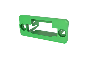 Рамка MC-CQ5.08-03 - Рамка для монтажа в панель, для разъемов MC-PB5.08H03C-K-0001, 3 полюса, цвет: зеленый