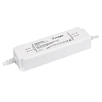 Блок питания ARPJ-SP-114700-PFC (80W, 57-114V, 0.7A) 037896 - Источник тока с гальванической развязкой для светильников и мощных светодиодов. Входное напряжение 220-240 VAC. Выходные параметры: 57-114 В, 700 mА, 80 Вт. Встроенный PFC >0.9. Герметичный пла