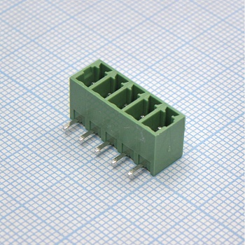15EDGRC-3.81-05P-14-00A(H) - Разъемный клеммный блок на плату, 5 контактов. Серия 15EDGRC-3.81