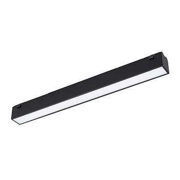 Светильник MAG-VIBE-FLAT-L293-12W Warm3000 (BK, 100 deg, 48V) 044432 - Светильник для магнитных треков MAG-VIBE. Мощность 12 Вт, св. поток 900 лм, 75 лм/Вт, теплый 3000 K, CRI>90, угол 100°, напряжение питания 48 В. Черный прямоугольный корпус из алюминия