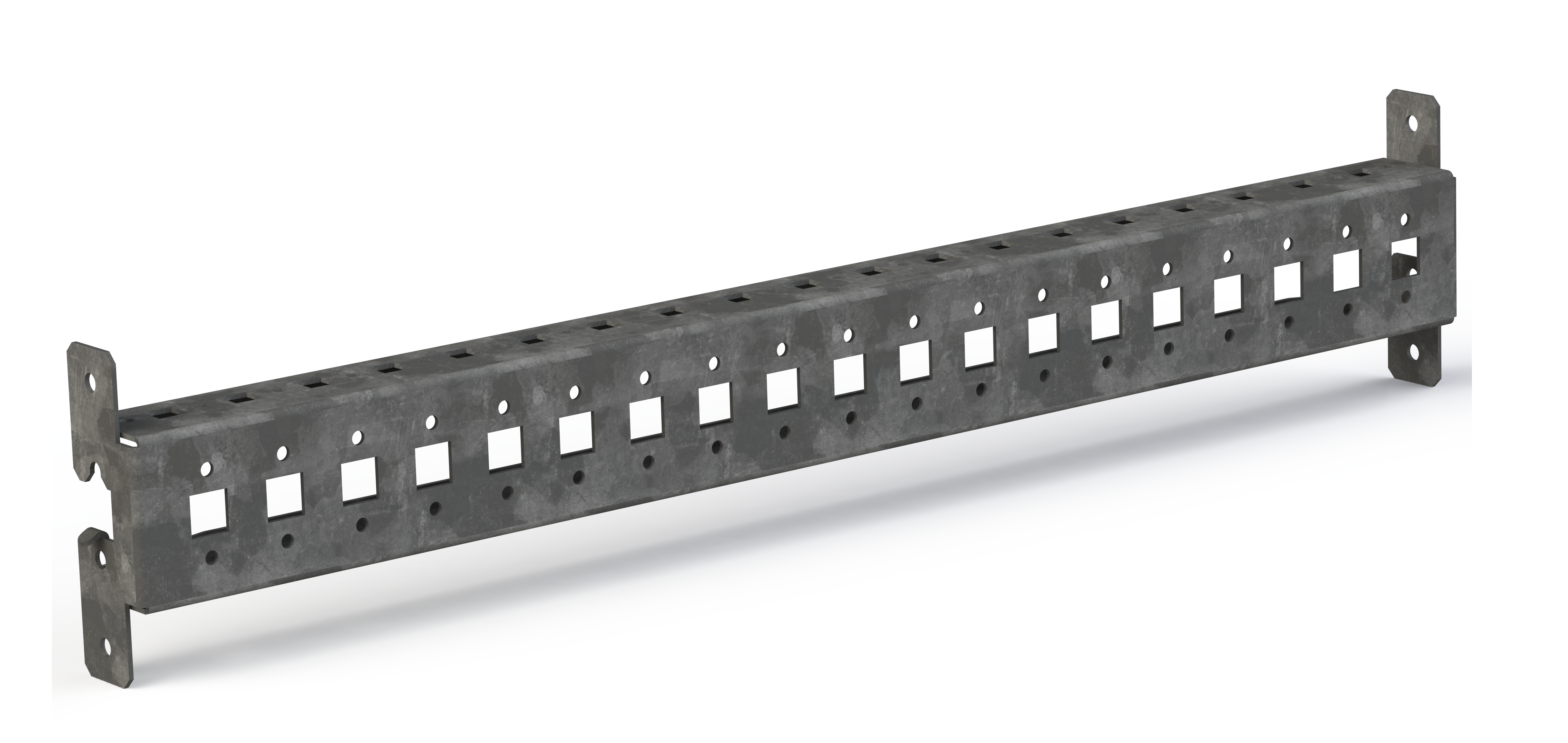 Рейка монтажная перфорированная с внешним креплением Д600 (2 шт) EKF AleSta AleSta-ART600