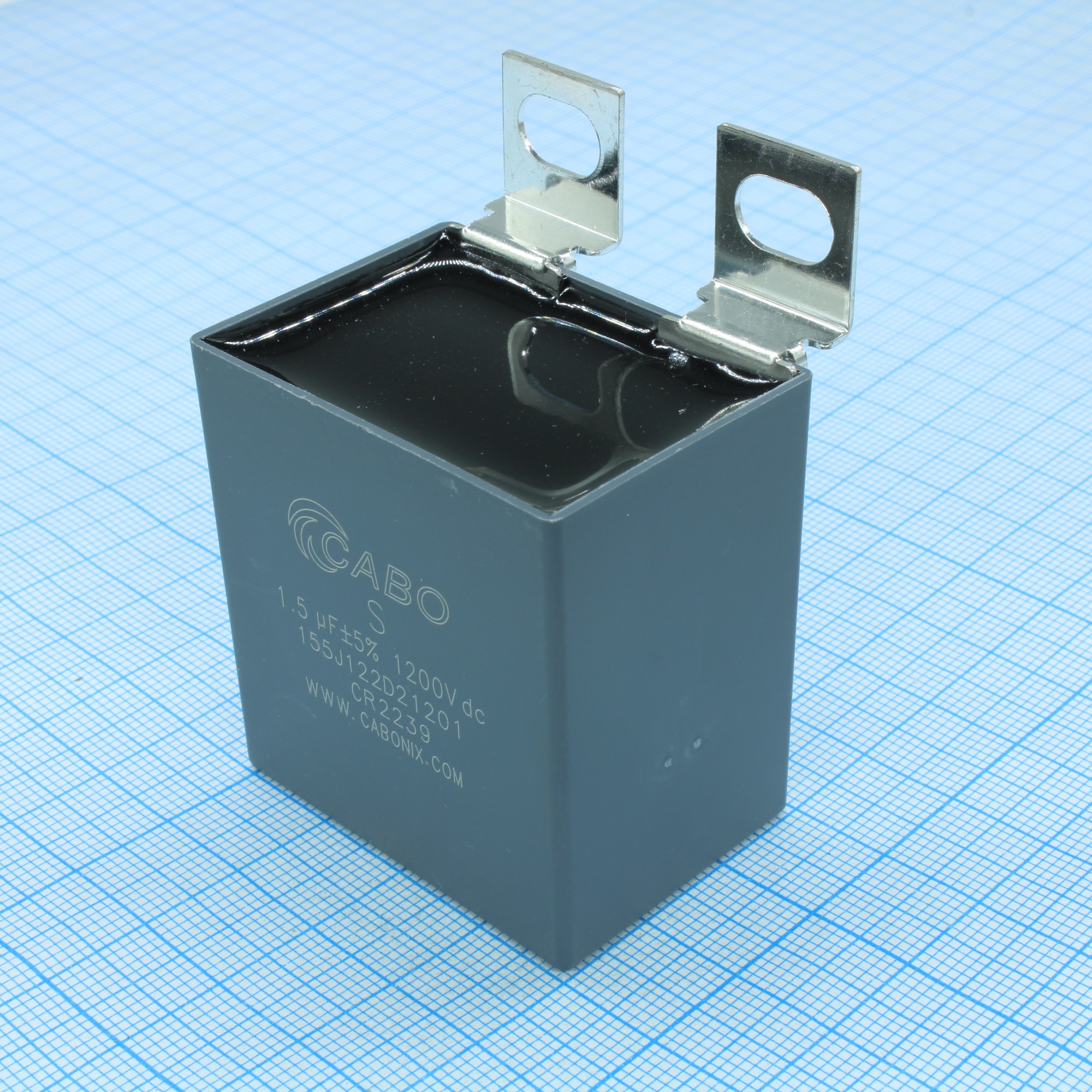 155J122D21201 - Конденсатор металлоплёночный полипропиленовый снабберный 1.5 мкФ ±5% 1200 В dc 25 А (42 X 30 X 45 мм) шаг выводов 25 мм 85°С