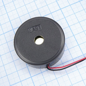 TFM-05BA - Пьезоизлучатель 80db/12v/6mA d=44  1.0kHz гибкие выводы 100 мм