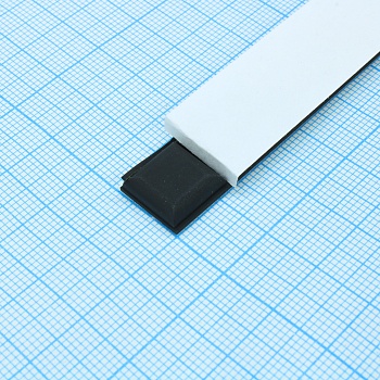 RF-2006 - Квадратная резиновая ножка черного цвета на клеевой основе 3M