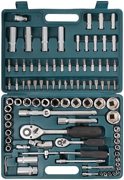 Набор инструмента автомобильный 94 шт CrV 1/2""+1/4"" 65214