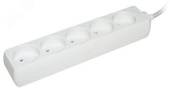 Удлинитель 5х3м без заземл. 10А IP20 У5 2P 250В ПВС 2х0.75 WYP10-06-05-03-N