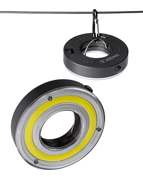 Фонарь кемпинговый походный 5ВтCOBLED 3xAAА корпус ABS-пластик карабин KOC601B