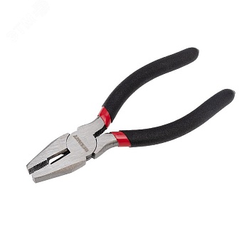 Плоскогубцы 160мм, обливные рукоятки - никелированные, высокоуглеродистая сталь CrV