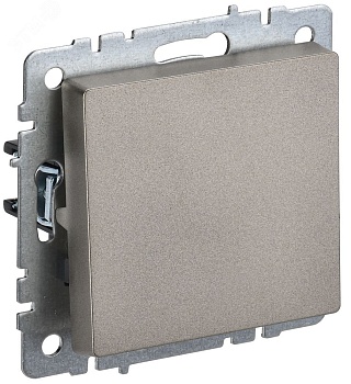 Выключатель 1-кл. СП BRITE ВС10-1-0-БрШ 10А шампань BR-V10-0-10-K37