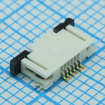 527450697 - Соединитель FPC 6 контактов шаг 0.5мм угловой SMD лента на катушке