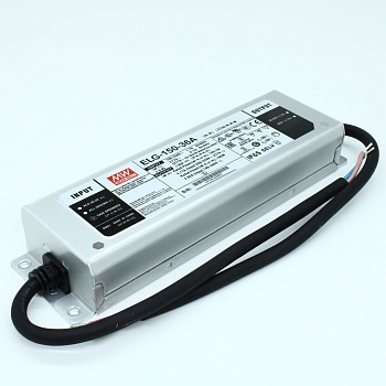 ELG-150-36A - AC-DC, 150Вт, IP65, вход 100…305В AC, 47…63Гц/142…431В DC, ККМ, выход 18...36В/4.17A, изоляция 3750В AC, в кожухе 219х63х35,5мм, -40…+70°С, рег.выхода