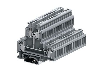 Этажная клемма 305921-PV - Этажная клемма, UKD4, межэтажное соединение, тип фиксации провода: винтовой, номинальное сечение: 4 мм кв., 32A, 500V, ширина: 6,2 мм, цвет: серый, тип монтажа: DIN 35