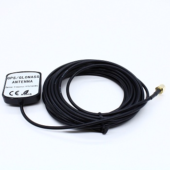 BY-GPS-GLONASS-10 - Антенна BY-GPS-GLONASS-10 пластиковый корпус, магнтитное крепление, SMA, 5м, 42x36мм