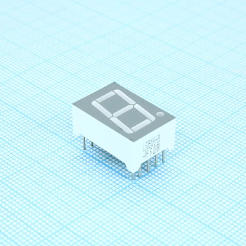 LSD5126-20/A-PF - 1 разрядный индикатор 14,2мм/красный/640нм/8-24мкд/ОА